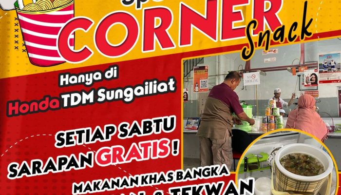 Ke Honda Babel Cabang Sungailiat Setiap Hari Sabtu, Selalu Ada Sarapan Gratis Loh!