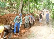 Babinsa Koramil 2306/Mancak, Karbak Pembuatan Saluran Air