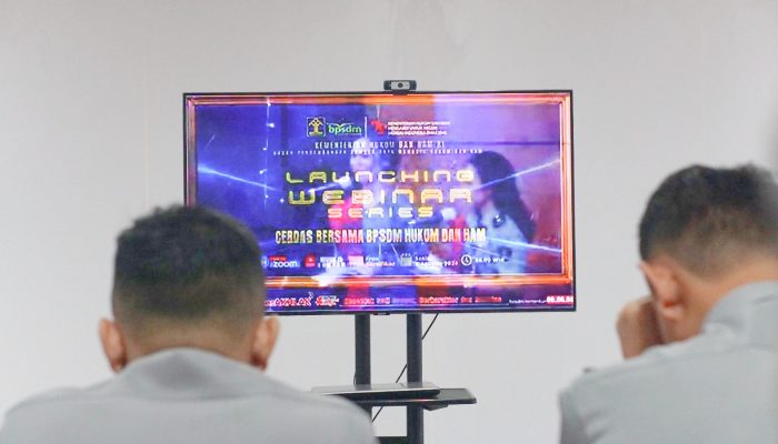 Lapas Cilegon Antusias Ikuti Launching Perdana Webinar ‘Cerdas Bersama BPSDM’