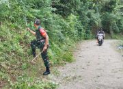 Babinsa Koramil 2306/Mancak, Karbak Pembersihan Jalan