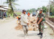 Babinsa Koramil 2302/Bojonegara, Karbak Pembangunan Irigasi Jalan