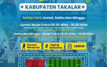 Ciptakan Ekonomi Kerumunan, Pemkab Takalar Tata Alun-Alun dan Gelar Car Free Day