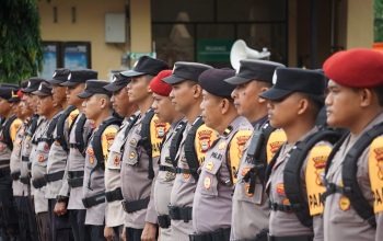 Polres Maros Gelar Apel Pergeseran Pasukan untuk Pengamanan TPS Pilkada Serentak 2024