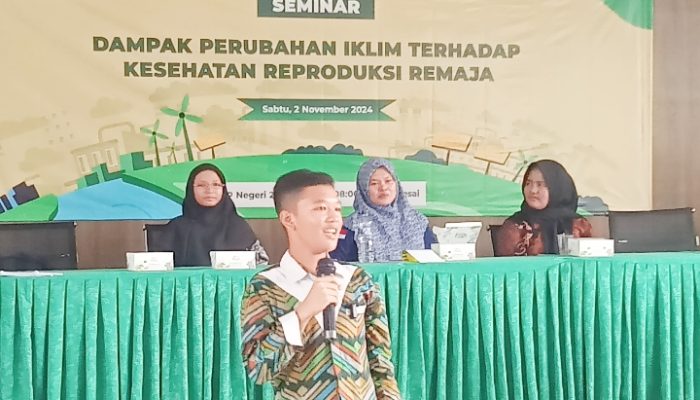 PPI Bekerjasama Dengan SMPN 2 Kota Cilegon Gelar Seminar Dampak Perubahan Iklim Terhadap Kesehatan Reproduksi Remaja