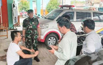 Babinsa Koramil 2303/Pulomerak, Komsos Membahas Kegiatan Pengamanan Lingkungan