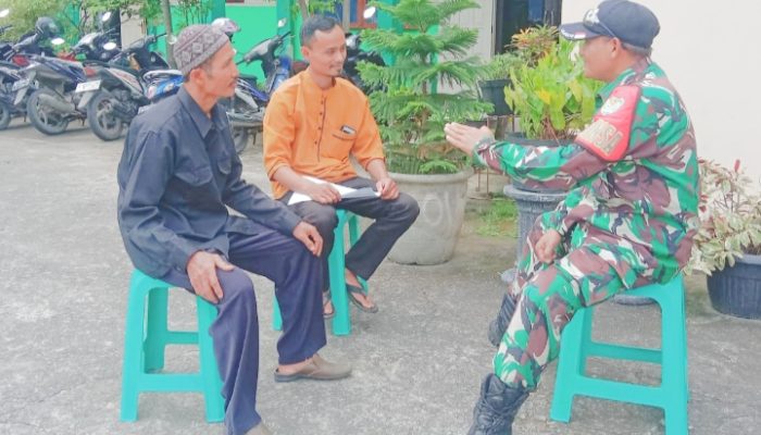 Babinsa Koramil 2307/Ciwandan, Komsos Membahas Tentang Pembangunan Masjid