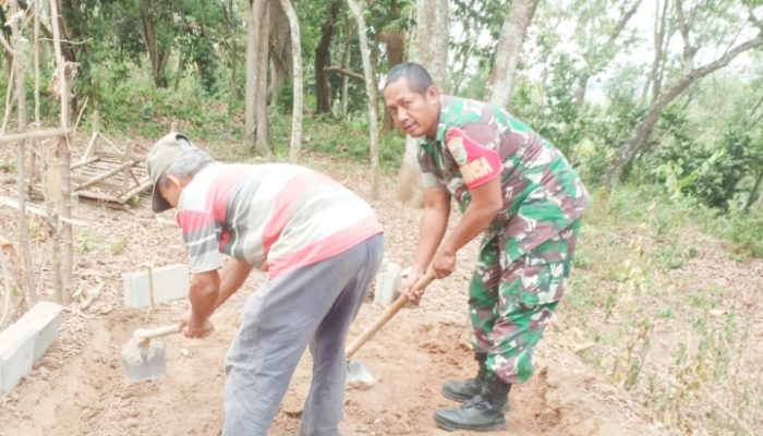 Babinsa Koramil 2307/Ciwandan, Karbak Pembangunan Jalan