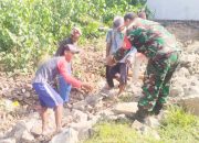 Babinsa Koramil 2307/Ciwandan, Karbak Pembangunan Pondasi Rumah