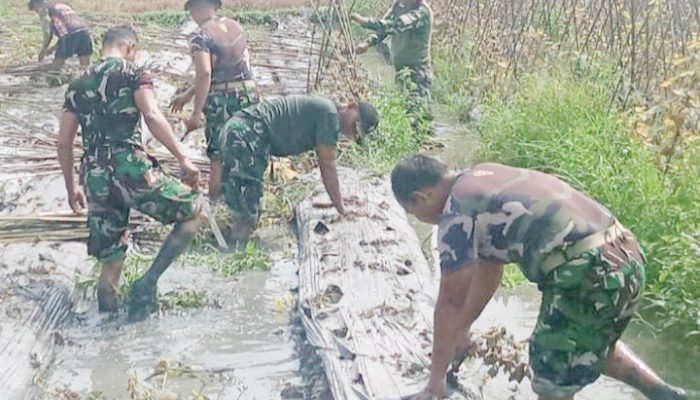 Babinsa Koramil 2302/Bojonegara, Bintahwil Pendampingan Pengolahan Lahan