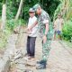 Babinsa Koramil 2306/Mancak, Karbak Pembuatan Tembok Penahan Tanah