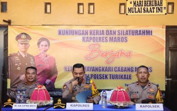 Hari Keempat Kunjungan Kerja, Kapolres Maros Kunjungi Polsek Turikale