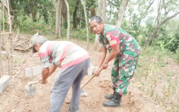 Babinsa Koramil 2307/Ciwandan, Karbak Pembangunan Jalan