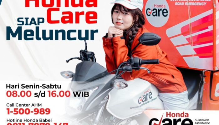 Atasi Masalah Darurat Sepeda Motor Saat di Jalan, Honda Babel Siapkan Layanan Honda Care!