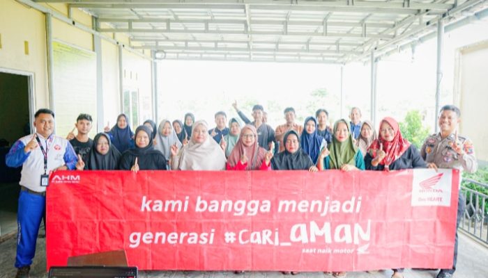 Honda Babel dan Kepolisian Gelar Edukasi Keselamatan Berkendara di Desa Kacang Butor