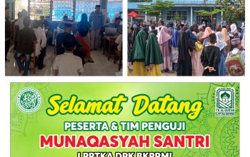 Sebanyak 422 santri LPPTKA BKPRMI Kecamatan Pattallassang diMunaqasyah