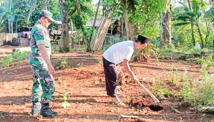 Babinsa Koramil 2303/Pulomerak, Karbak Penanaman Pohon