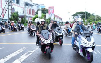 Honda Babel konvoi PCX Roadsync, santunan panti asuhan, dan bagi takjil