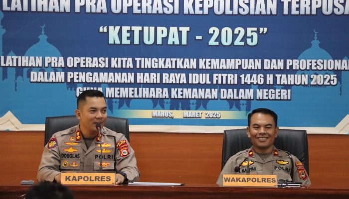 Sukseskan Mudik Lebaran, Polres Maros Terjunkan Ratusan Personel Pengamanan 