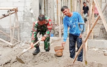 Babinsa Koramil 2301/Cilegon, Karbak Pembangunan Rumah Warga